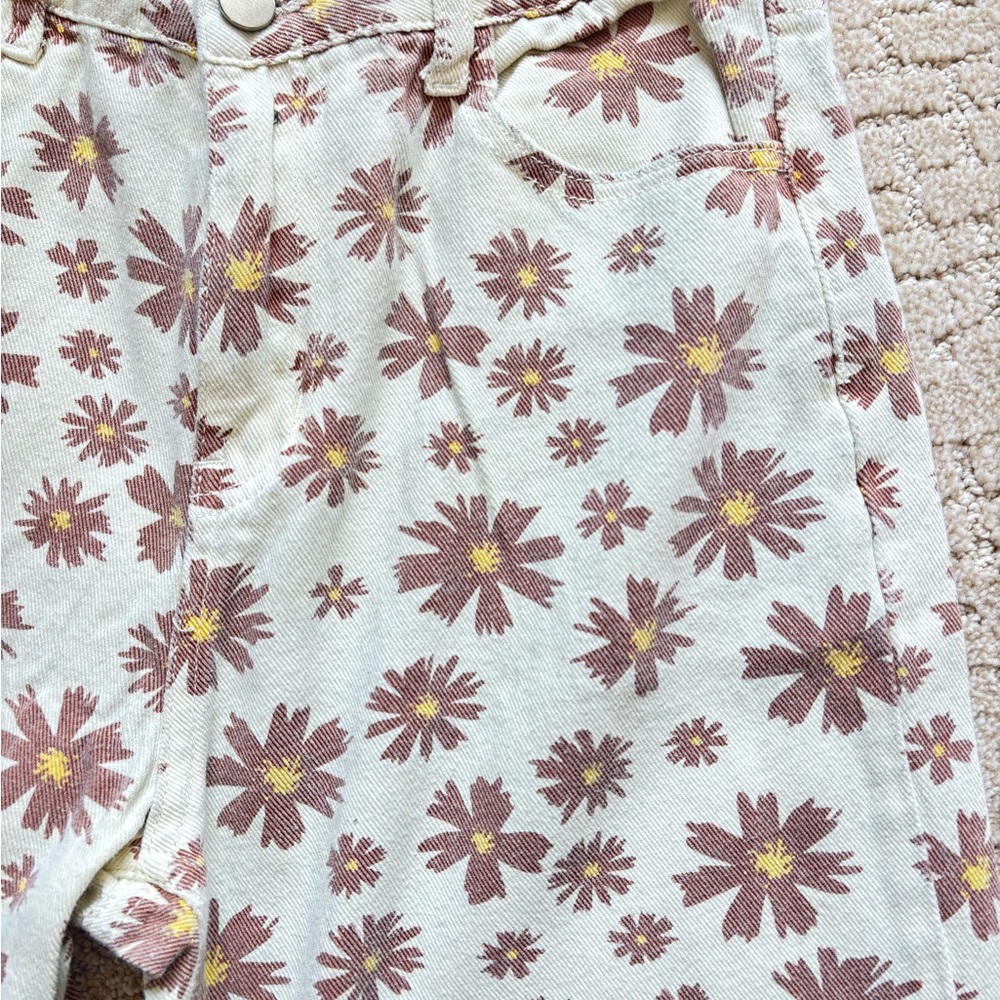 Floral Straight Leg Jeans - Picture 5 of 5